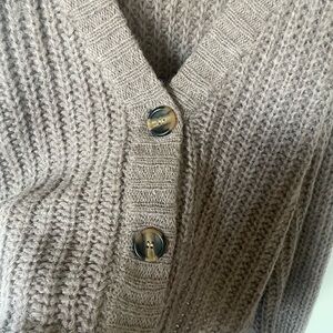 In Loom Taupe Knit Cardigan
